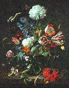 HEEM, Jan Davidsz. de Vase of Flowers  sg oil painting on canvas